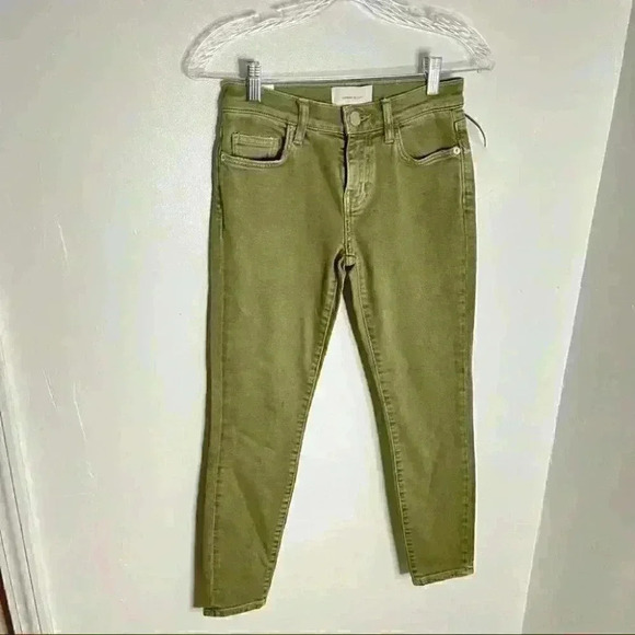 NWT Current/Elliott The Stiletto Ankle Jean in Covert Green - Picture 3 of 8